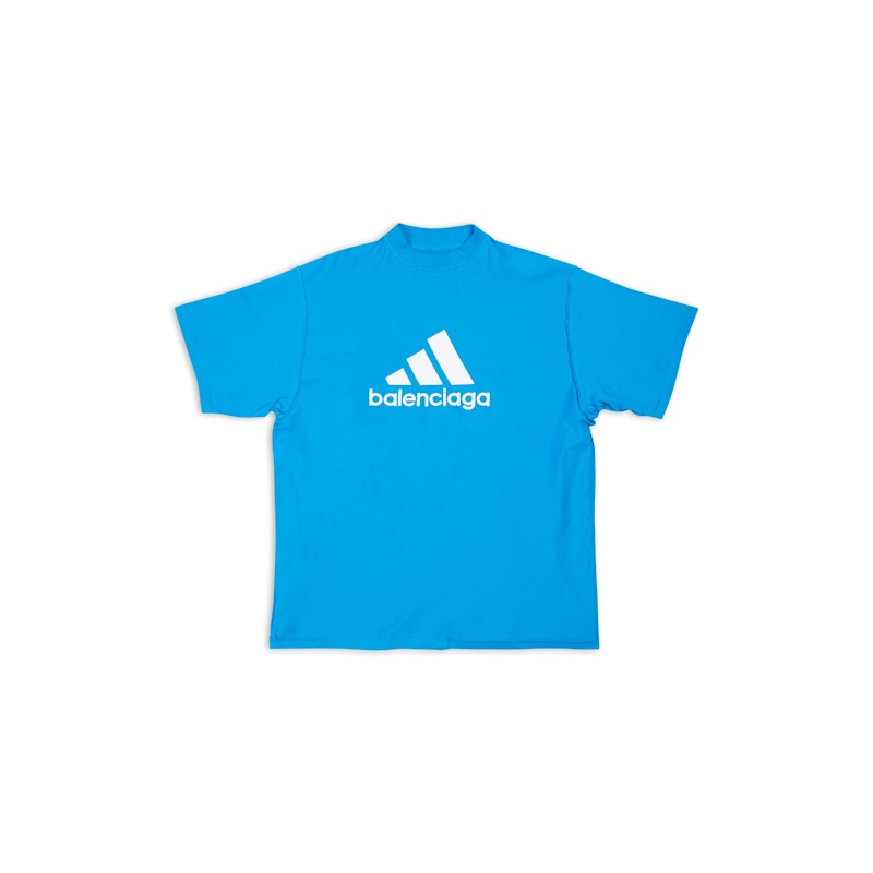 Balenciaga x adidas Unisex T-Shirt Oversized Blue