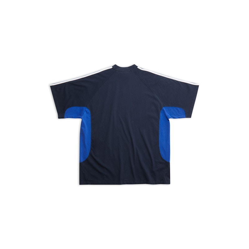 Balenciaga x adidas Unisex T-Shirt Oversized Navy Blue