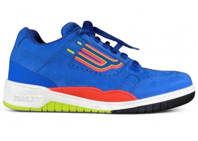 Bally Kuba Sneaker Royal Blue Orange Neon Yellow