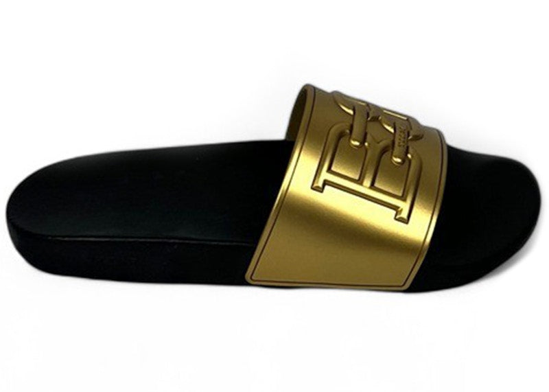 Bally Scotty Rubber Sandal Gold Black