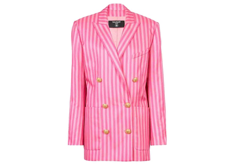 Balmain x Barbie - Striped Blazer Light Pink