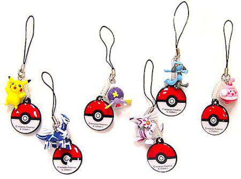 Banpresto Pokemon Screen Cleaners Set of 6 Handheld DS Screen-Cleaners PVC Figure