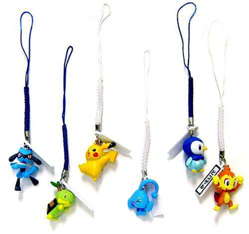 Banpresto Pokemon Set of 6 Phone Danglers PVC Figure