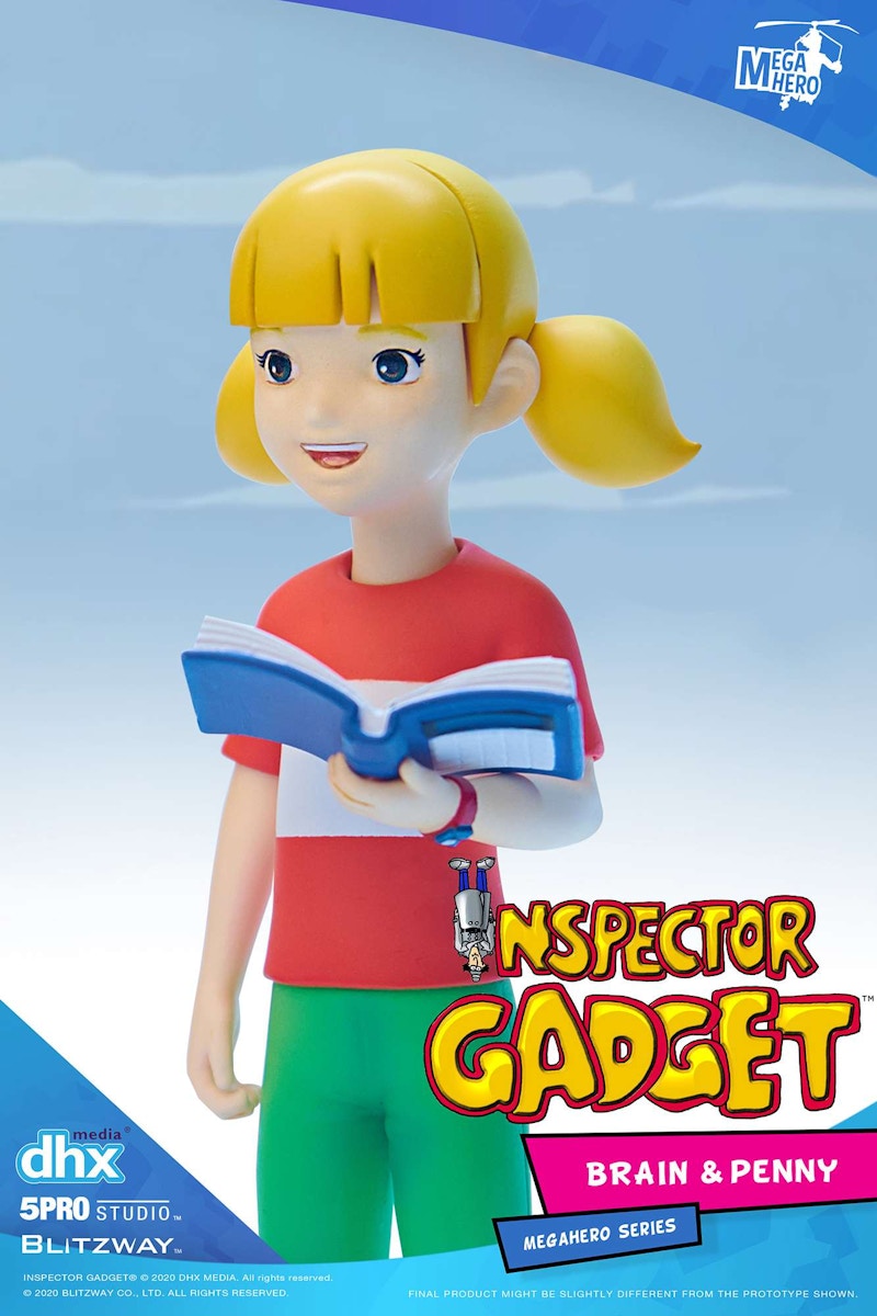Bandai 5Pro Studios Inspector Gadget Brain & Penny MEGAHERO Action Figure
