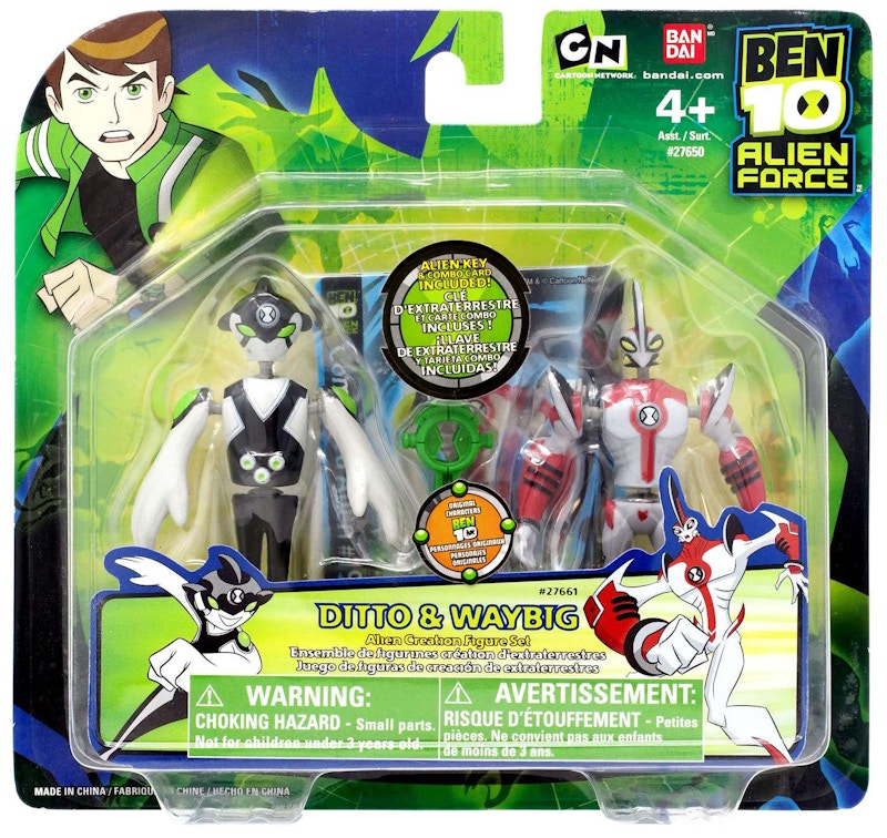 Bandai America Ben 10 Alien Creation Chamber Ditto & WayBig RANDOM Color Eyes Mini Figure 2-Pack