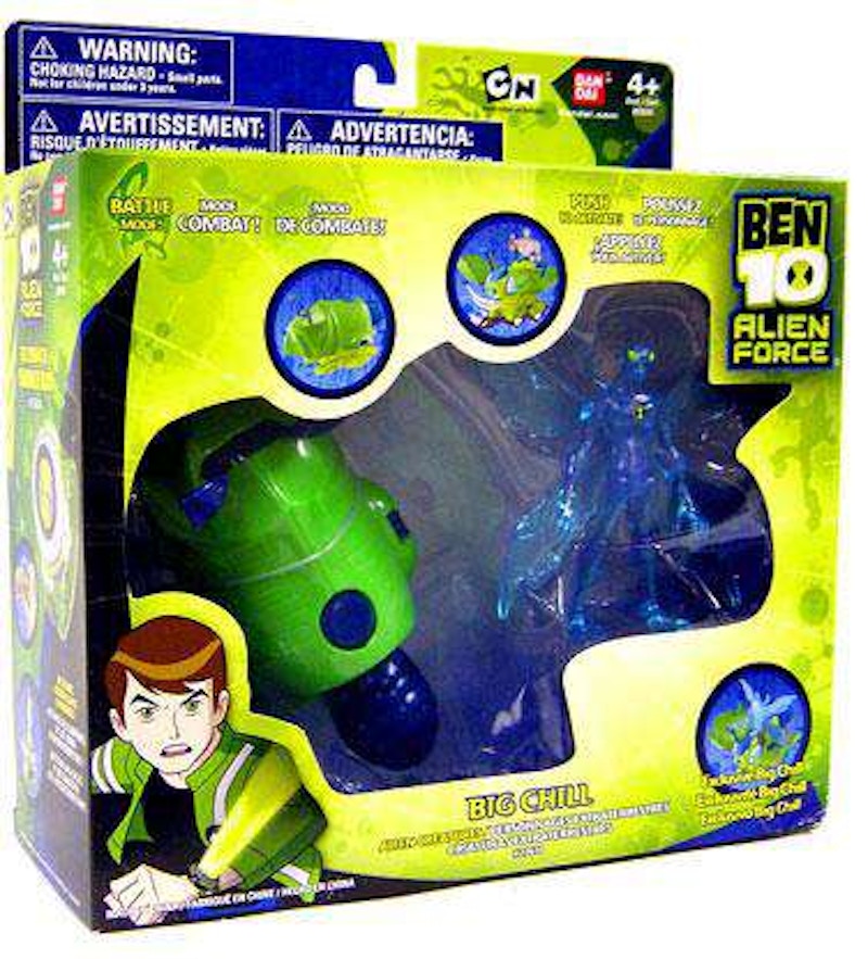 Bandai America Ben 10 Alien Creatures Big Chill Clear Action Figure Set