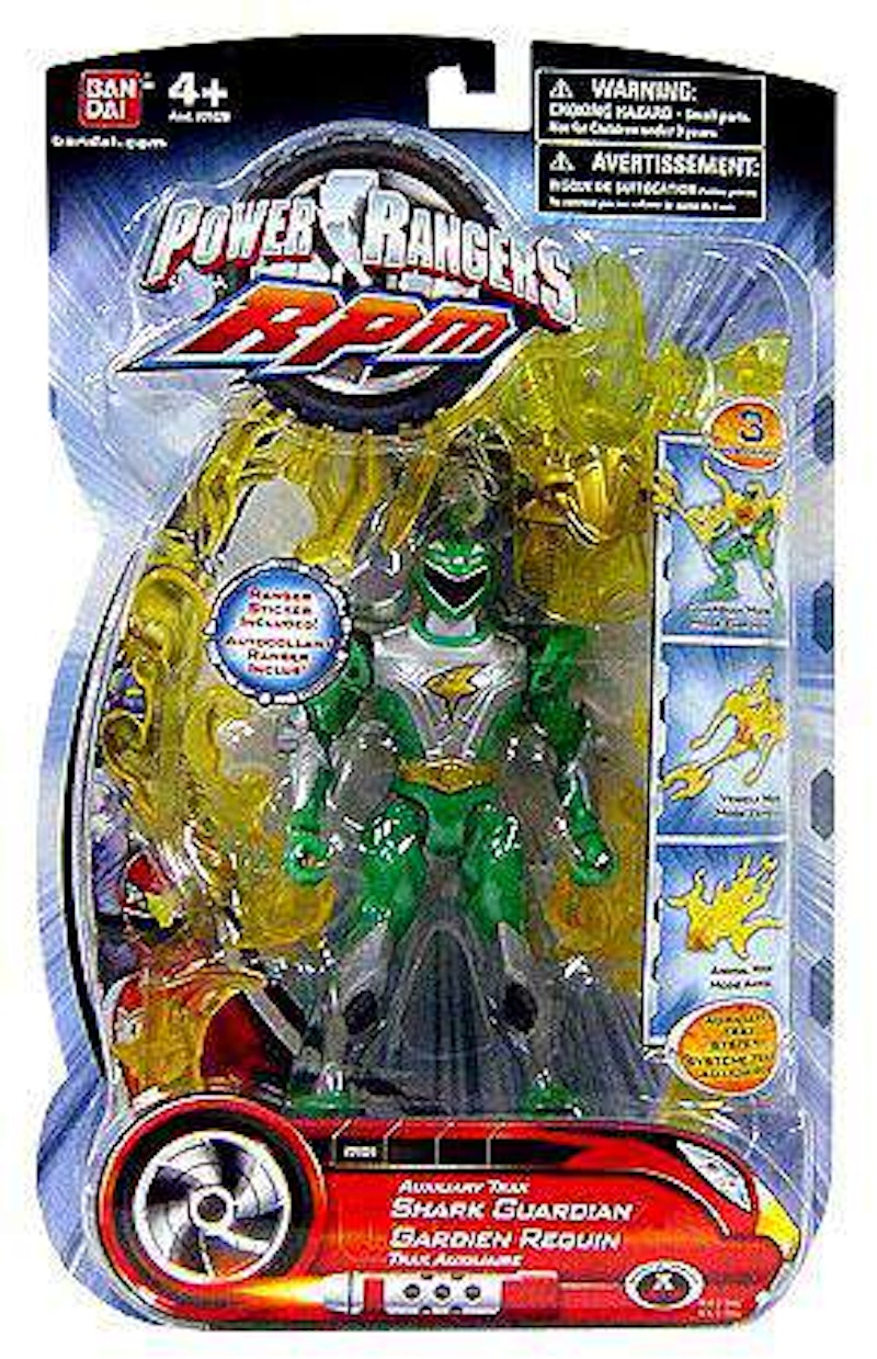 Bandai America Power Rangers Auxilliary Trax Auxiliary Trax Shark Guardian Action Figure
