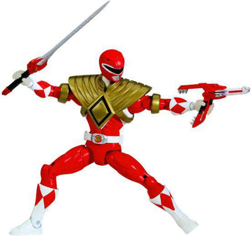 Bandai America Power Rangers Deluxe Armored Mighty Morphin Red Ranger Action Figure