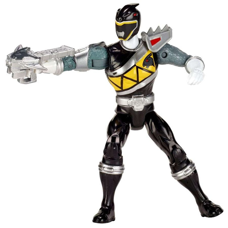 Bandai America Power Rangers Dino Super Charge Dino Steel Black Ranger Action Figure