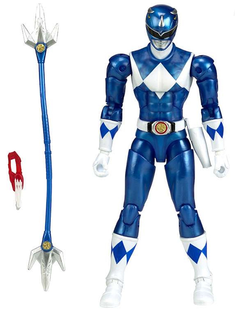 Bandai America Power Rangers Legacy Blue Ranger Metallic, MMPR Action Figure