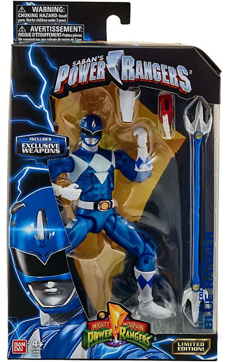 Bandai America Power Rangers Legacy Blue Ranger Metallic, MMPR Action Figure