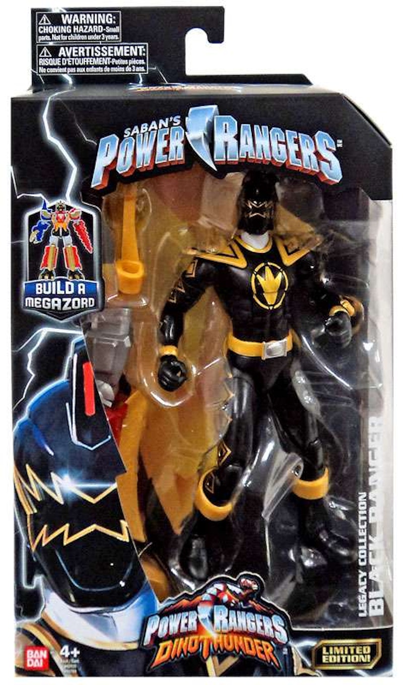 Bandai America Power Rangers Legacy Build A Megazord Black Ranger DT Action Figure