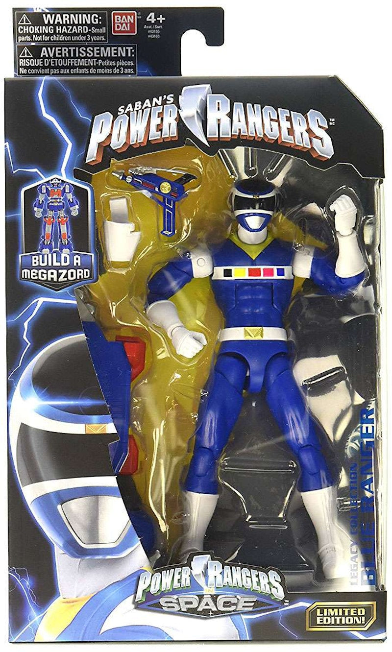 Bandai America Power Rangers Legacy Build A Megazord Blue Ranger PRIS Action Figure