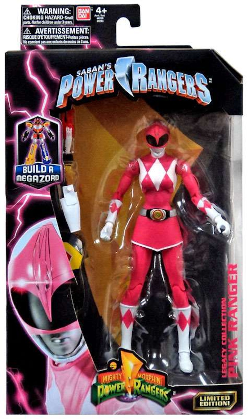 Bandai America Power Rangers Legacy Build A Megazord Pink Ranger MMPR Action Figure