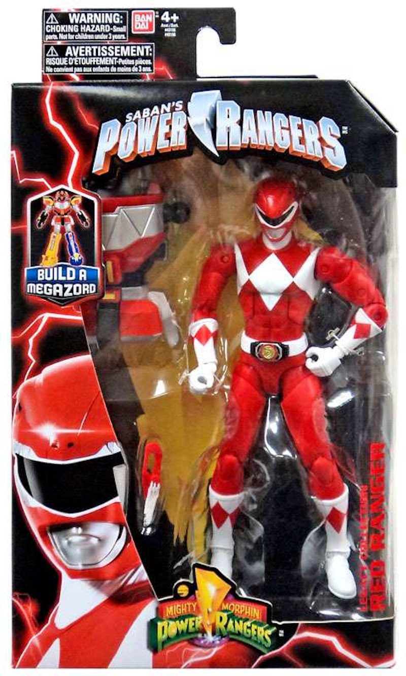 Bandai America Power Rangers Legacy Build A Megazord Red Ranger MMPR Action Figure