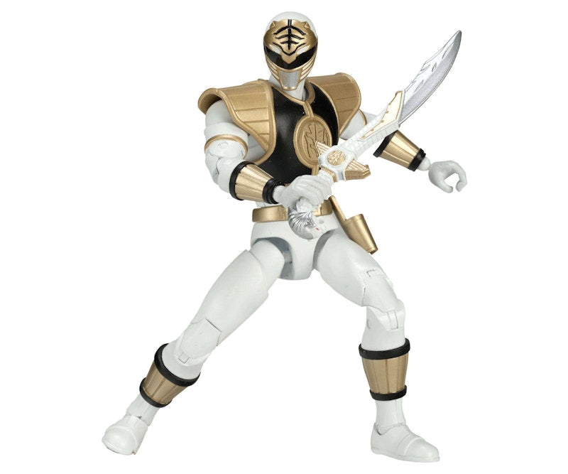 Bandai America Power Rangers Legacy Build A Megazord White Ranger MMPR Action Figure