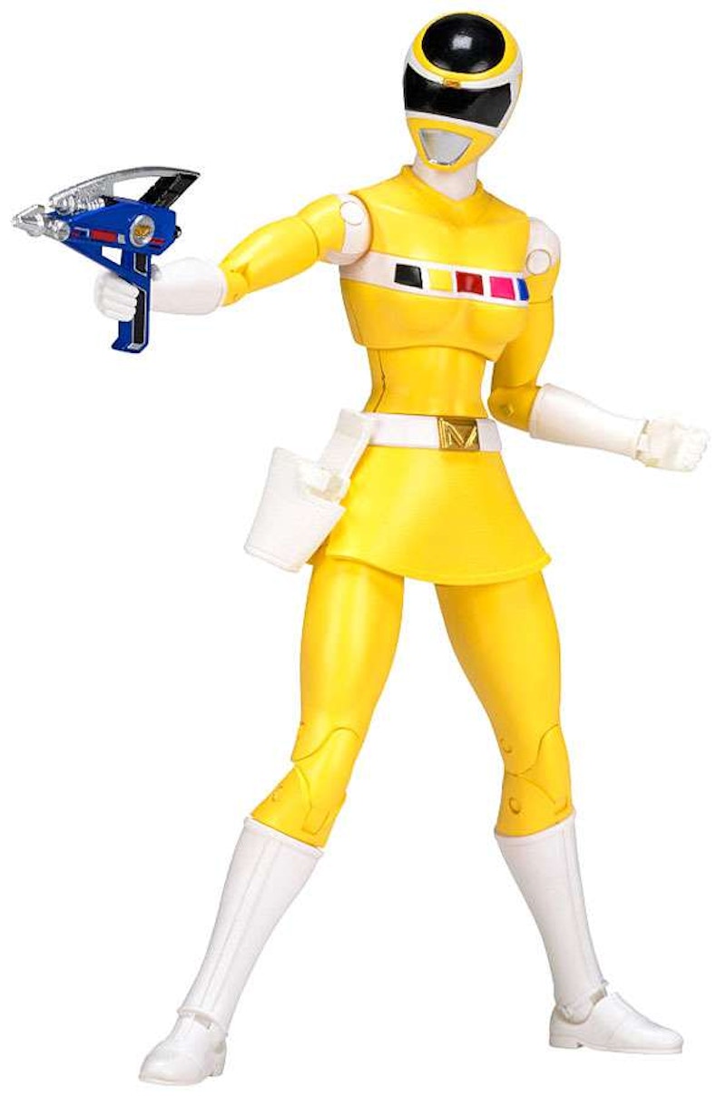 Bandai America Power Rangers Legacy Build A Megazord Yellow Ranger PRIS Action Figure