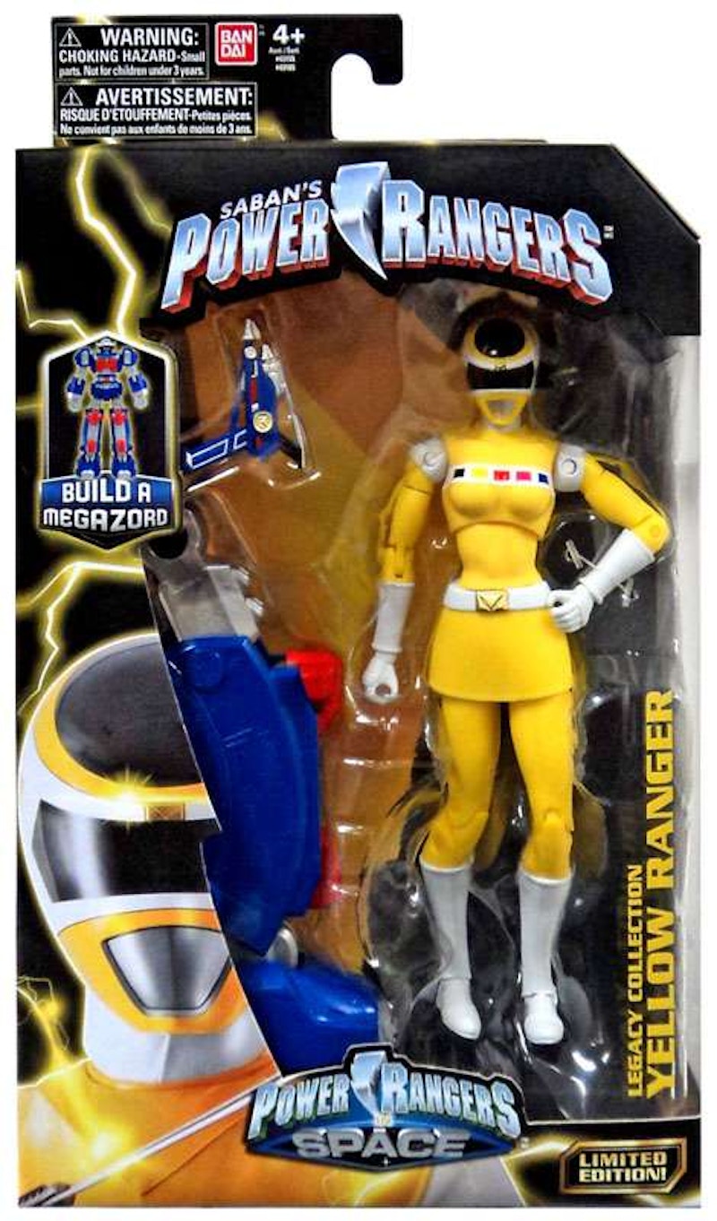Bandai America Power Rangers Legacy Build A Megazord Yellow Ranger PRIS Action Figure