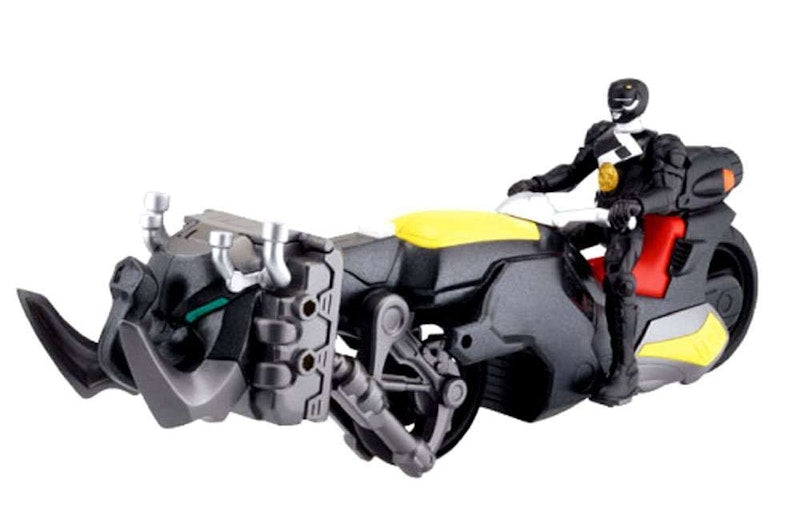 Bandai America Power Rangers Mighty Morphin Black Dino Cycle Action Figure Set
