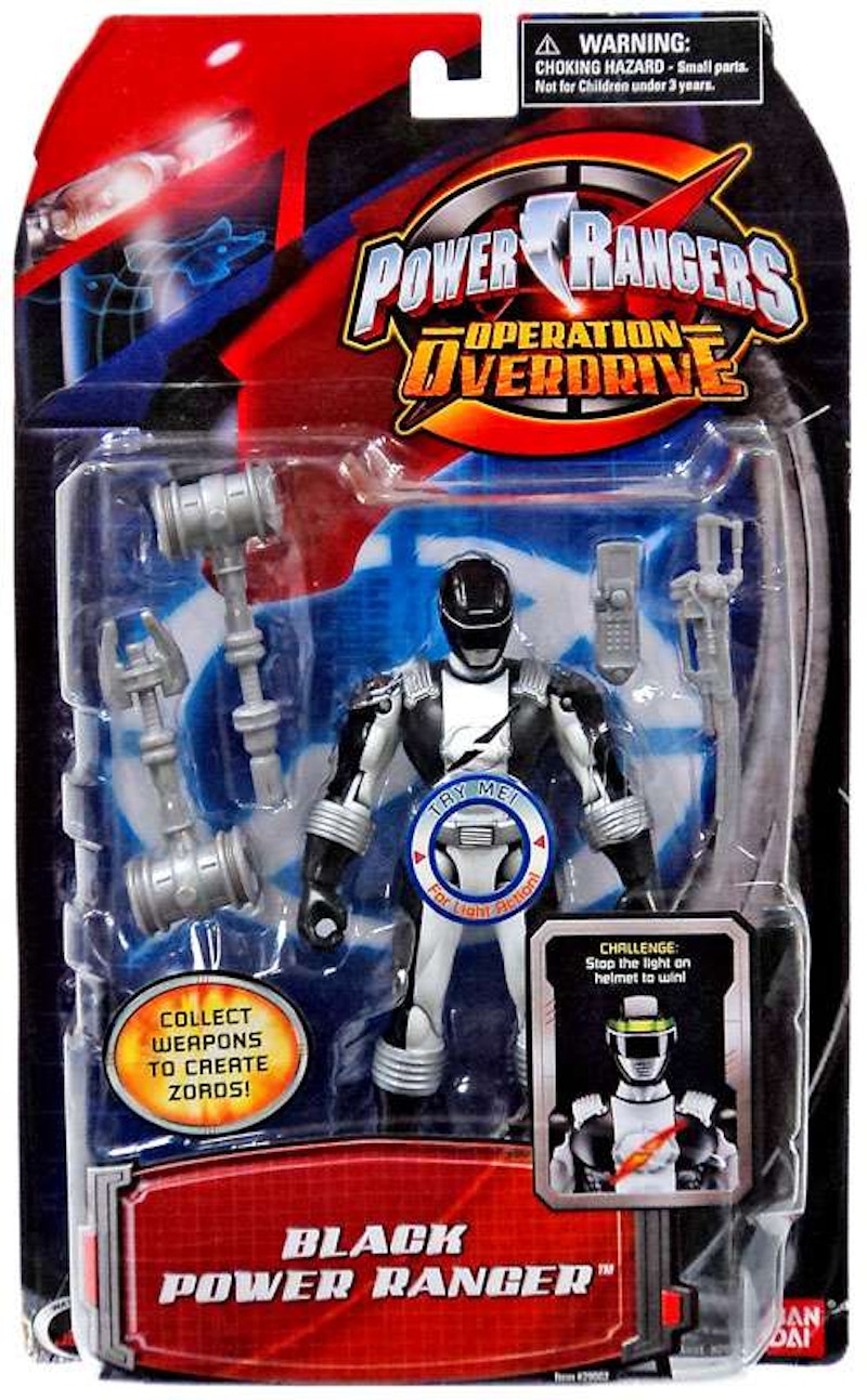 Bandai America Power Rangers Operation Overdrive Black Power Ranger Action Figure