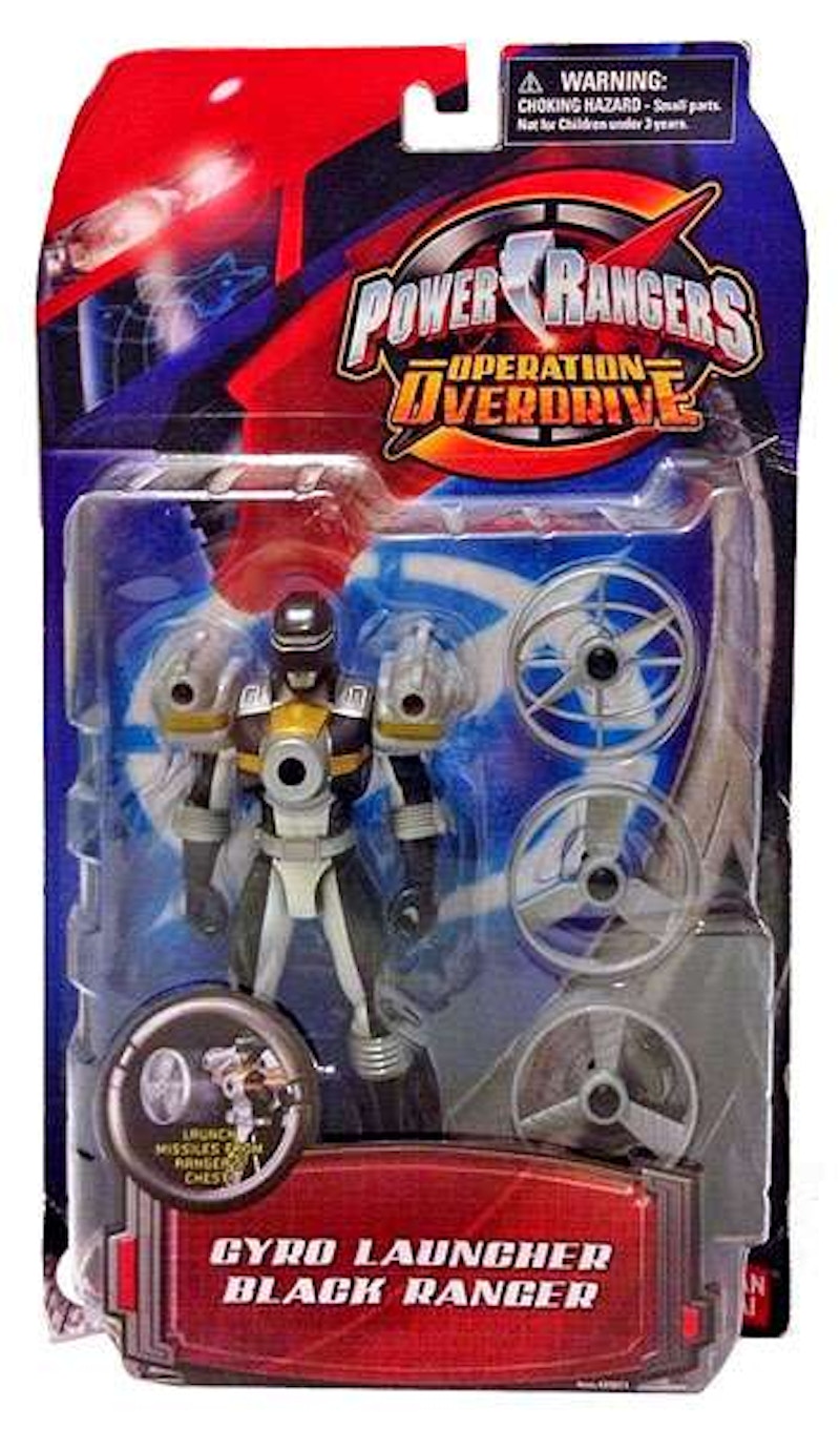 Bandai America Power Rangers Operation Overdrive Gyro Force Black Ranger Action Figure