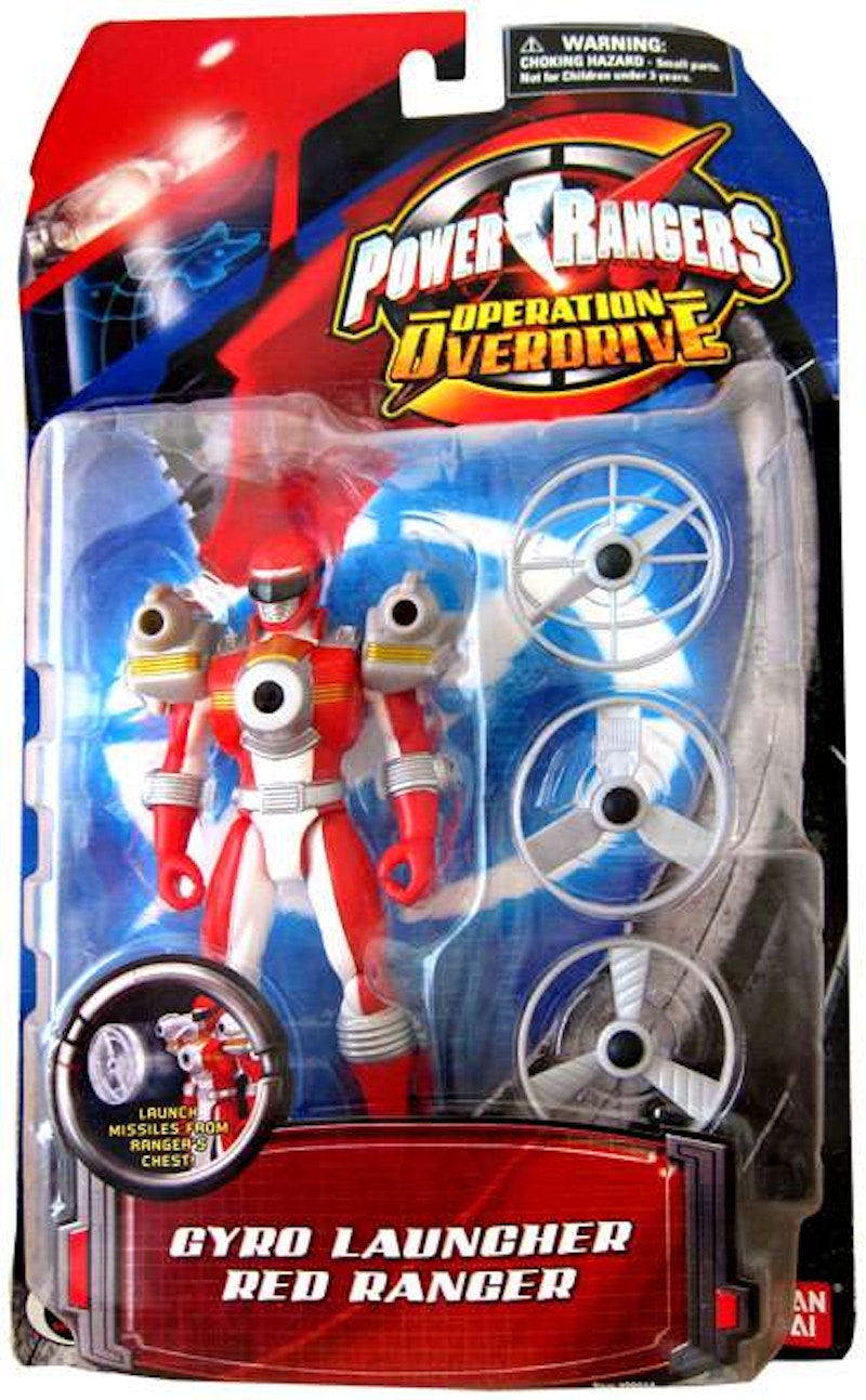 Bandai America Power Rangers Operation Overdrive Gyro Launcher Red Ranger Action Figure
