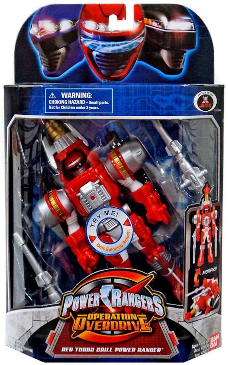 Bandai America Power Rangers Operation Overdrive Red Turbo Drill Power Ranger Action Figure