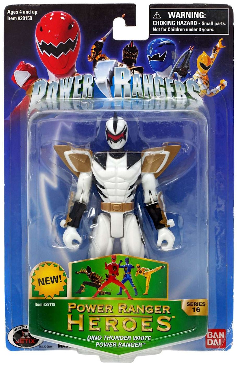 Bandai America Power Rangers Power Ranger Heroes Series 16 Dino Thunder White Ranger Action Figure