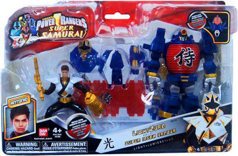 Bandai America Power Rangers Super Samurai LightZord & Super Mega Ranger Antonio Light Action Figure