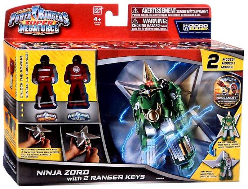 Bandai America Power Rangers Zord Builder Ninja Zord with 2 Ranger Keys Walmart Exclusive Action Figure