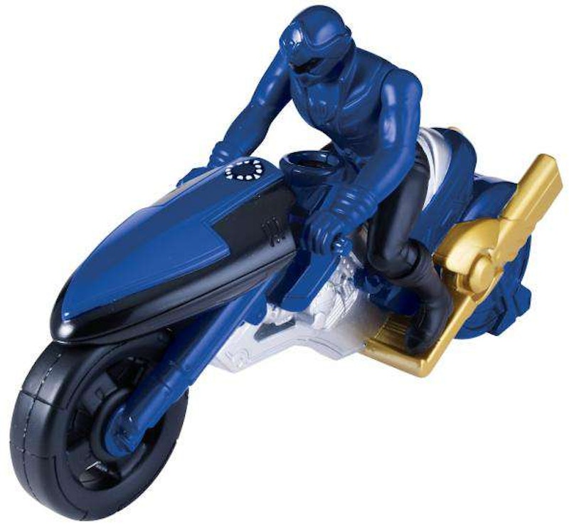 Bandai America Power Rangers Zord Builder Time Force Cycle & Blue Ranger Action Figure