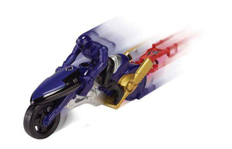 Bandai America Power Rangers Zord Builder Time Force Cycle & Blue Ranger Action Figure