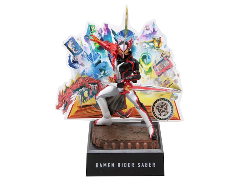 Bandai Bandai Ichibansho Kamen Rider Saber No.02 Feat. Legend Kamen Rider Action Figure Black, White & Red