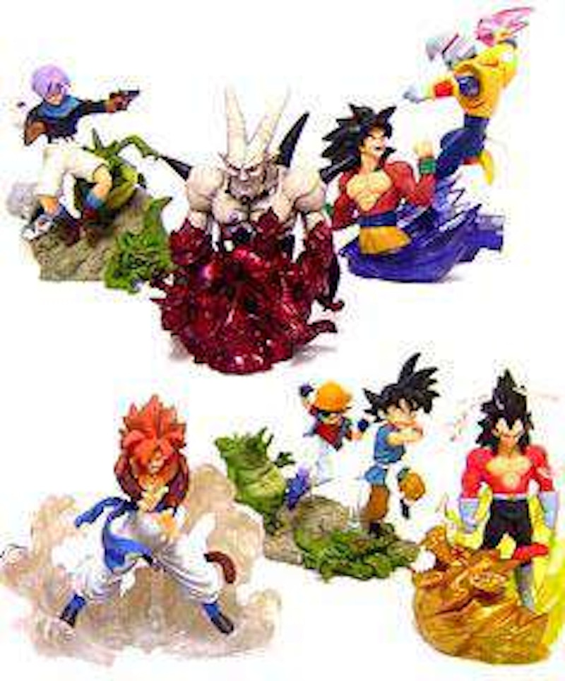 Bandai Dragon Ball GT Battle Scenes PVC Figure 6-Pack
