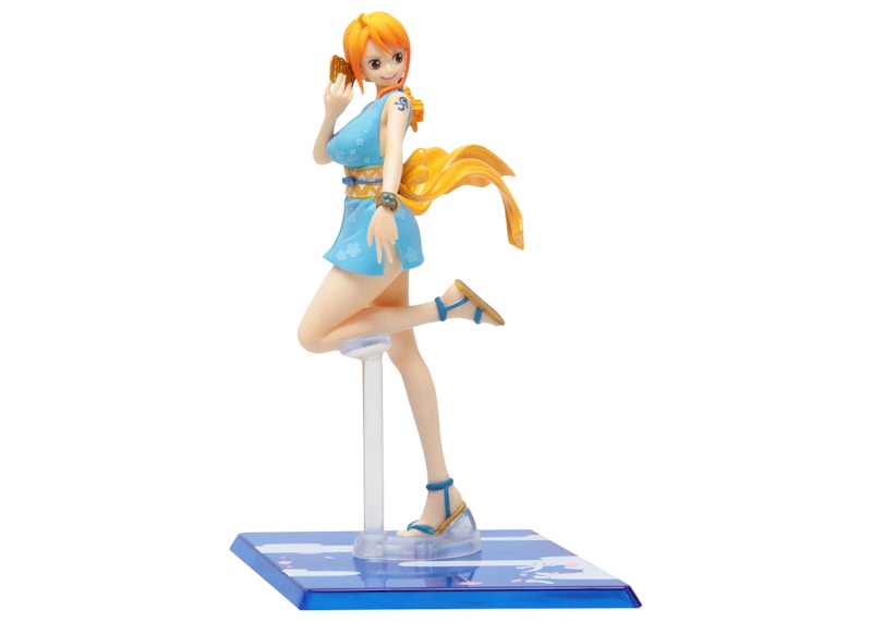 Bandai Figuarts Zero One Piece Nami Onami And O-Tama Action Figure Blue