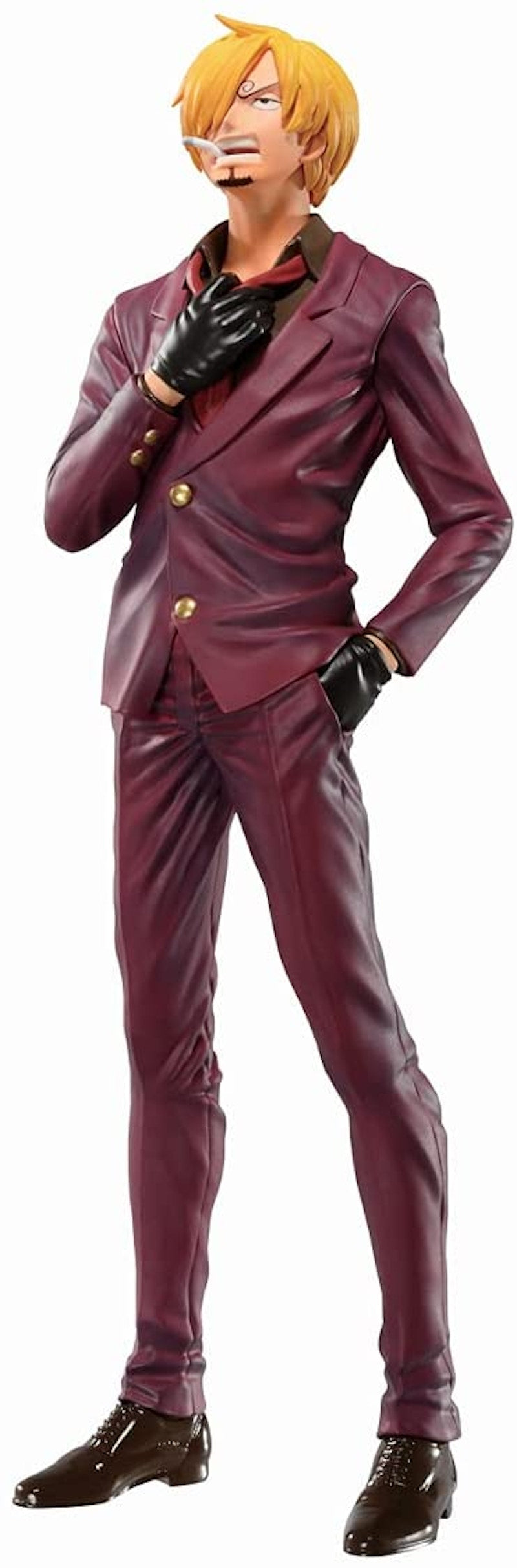 Bandai Ichibansho One Piece Anniversary Sanji Figure Burgundy