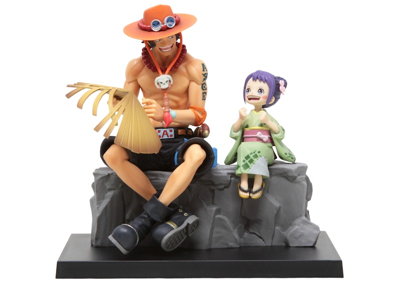 Bandai Ichibansho One Piece Emorial Vignette Ace And Otama Action Figure Multi