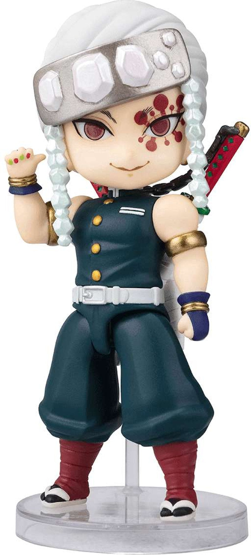 Bandai Japan Demon Slayer: Kimetsu no Yaiba Figuarts Mini Uzui Tengen Collectible PVC Figure