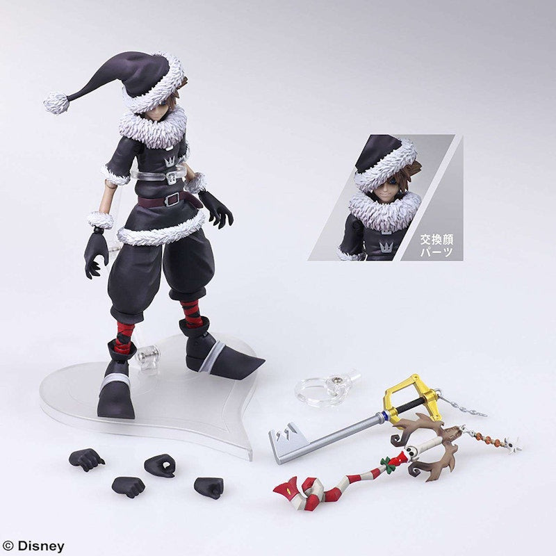 Bandai Japan Disney Bring Arts Sora Christmas Town Version Action Figure