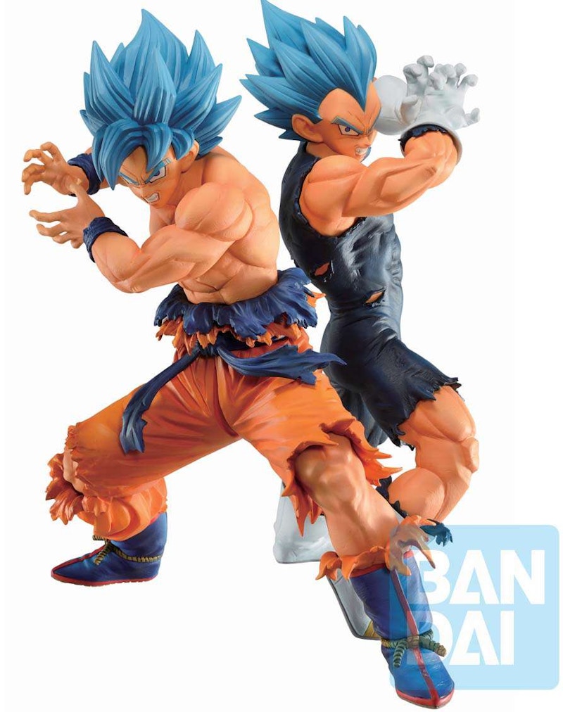 Bandai Japan Dragon Ball Ichiban Son Goku & Vegeta SSGSS Vs Omnibus Super Collectible PVC Figure