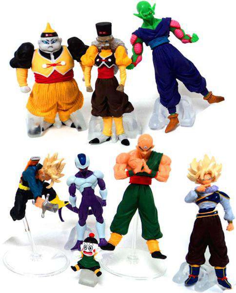 Bandai Japan Dragon Ball Z Set of 7 Conflict Mini PVC Figures