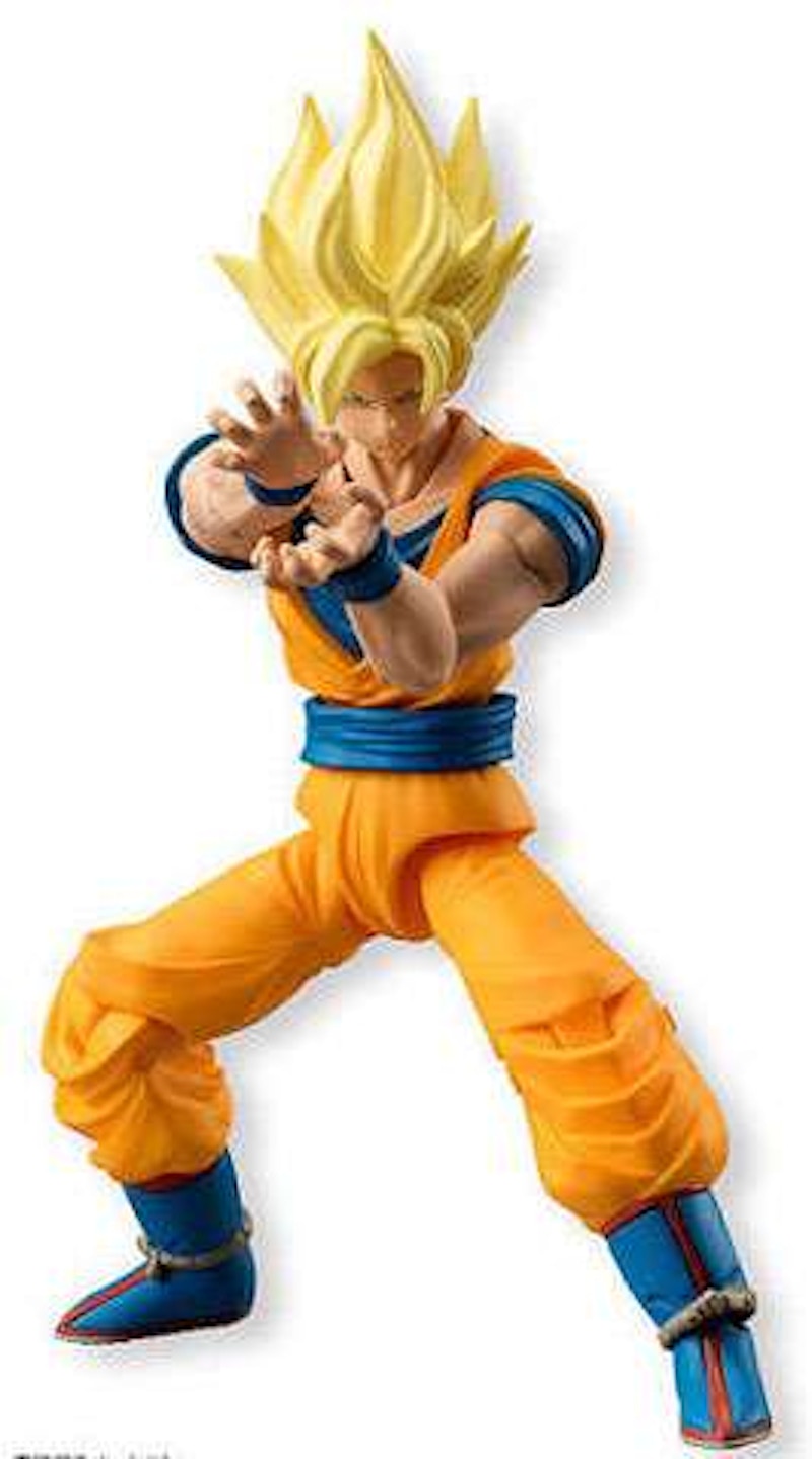 Bandai Japan Dragon Ball Z Shokugan Neo Shodo Super Saiyan Goku PVC Figure