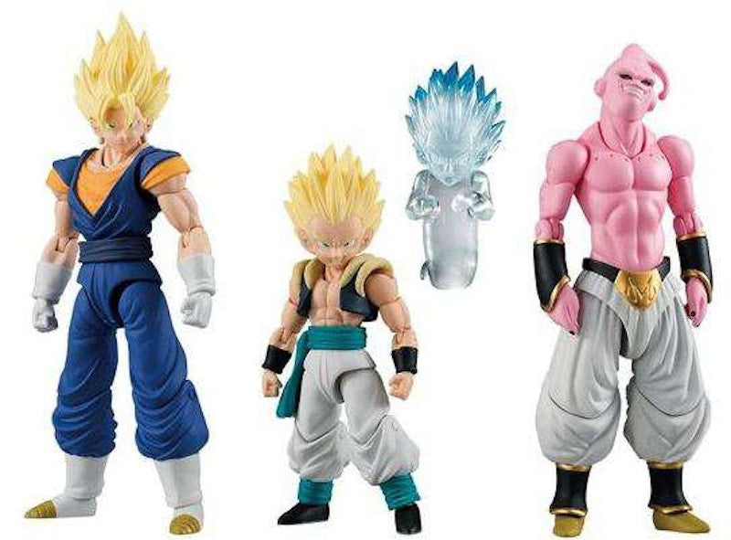 Bandai Japan Dragon Ball Z Shokugan Neo Shodo Vegito, Evil Buu & Gotenks with Ghost PVC Figures (Set of 3)