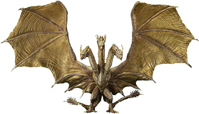 Bandai Japan Godzilla S.H. Monsterarts King Ghidorah 2019 Action Figure Metallic Gold