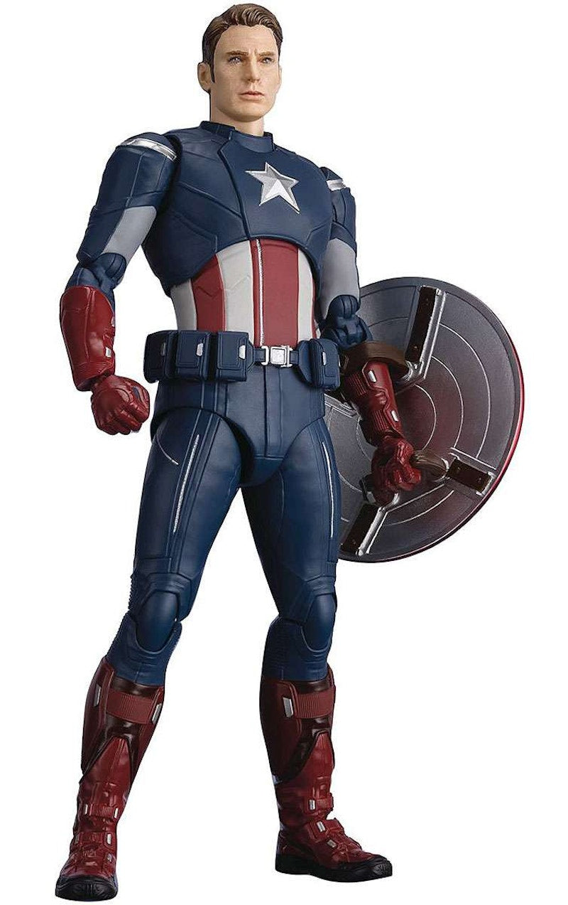 Bandai Japan Marvel S.H. Figuarts Captain America Cap Vs Cap Edition Action Figure