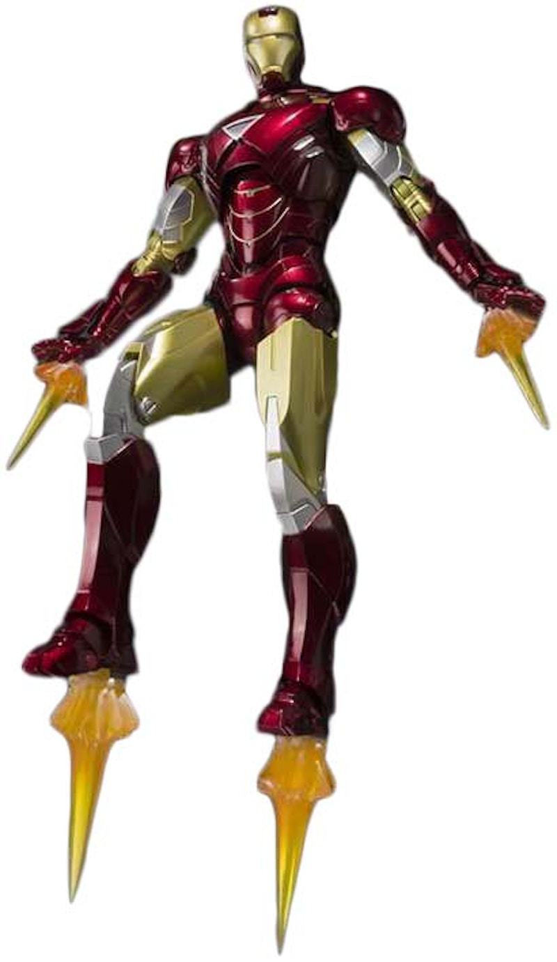 Bandai Japan Marvel S.H. Figuarts Iron Man Mark VI & Hall Of Armor Set Action Figure