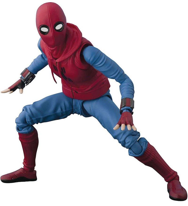 Bandai Japan Marvel S.H. Figuarts Spider-Man Homemade Costume Tamashii Option Act Wall Action Figure