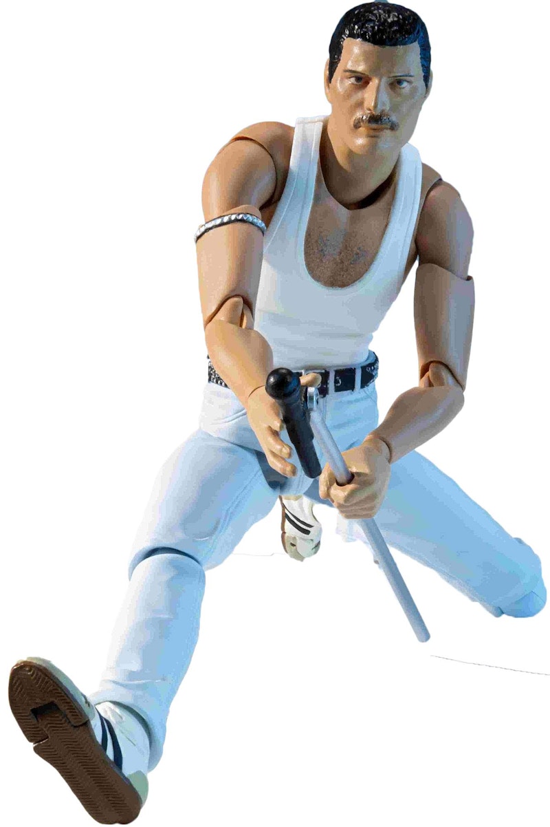 Bandai Japan Music S.H. Figuarts Freddie Mercury Live Aid Variant Action Figure