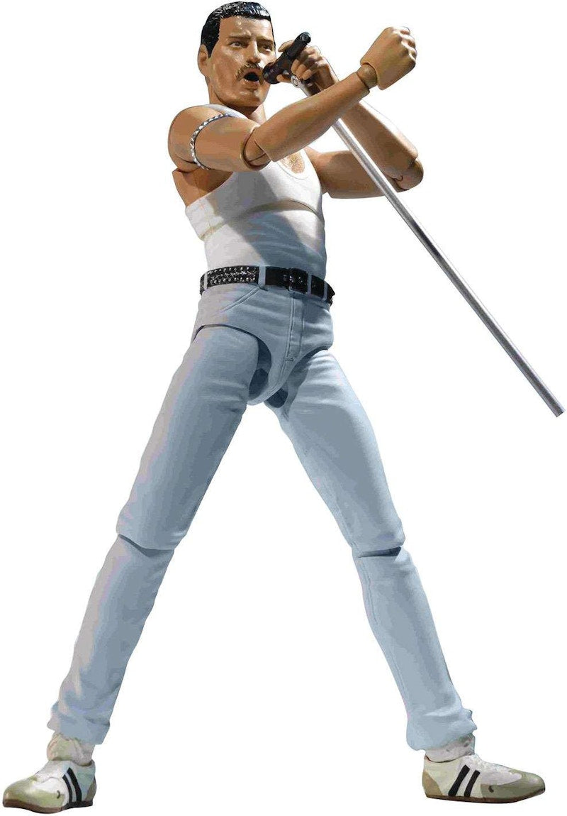 Bandai Japan Music S.H. Figuarts Freddie Mercury Live Aid Variant Action Figure