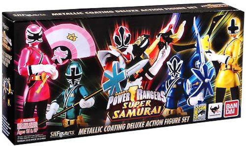 Bandai Japan Power Rangers S.H. Figuarts Metallic Coating Deluxe Set SDCC 2013 San Diego Comic Con Exclusive Action Figure
